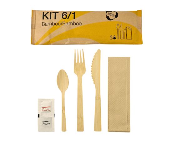 etal-shops.com - Kit couverts 6 en 1 en Écorce de Bambou