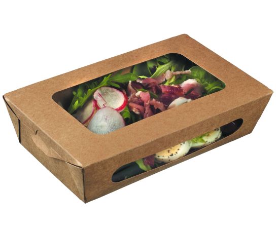 etal-shops.com - Barquette Salade 1000ml avec couvercle charnière