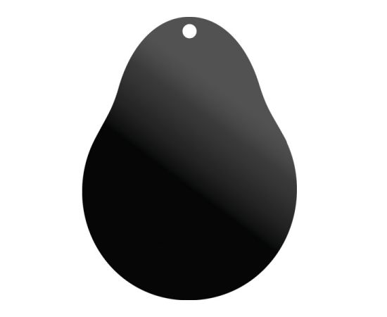 etal-shops.com - Panneau noir forme POIRE avec poignée 50x80 cm AKYLUX