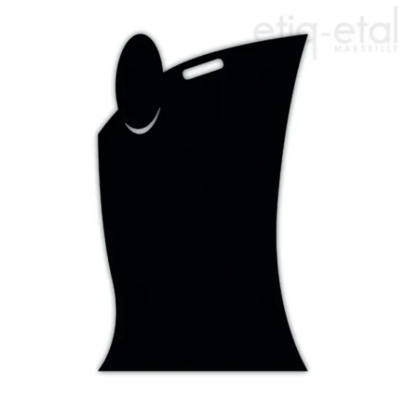 etal-shop.com - Panel SERVICE negro con asa (dibond) 50x80cm