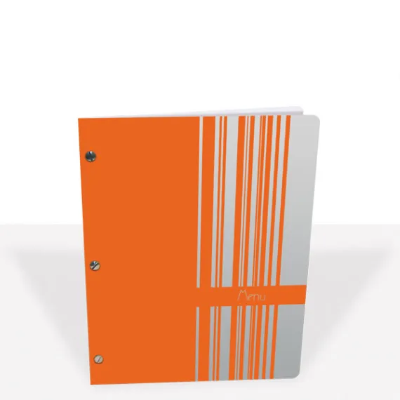 etal-shop.com - S. 2 protectores de menú AZUL NARANJA con 5 separadores