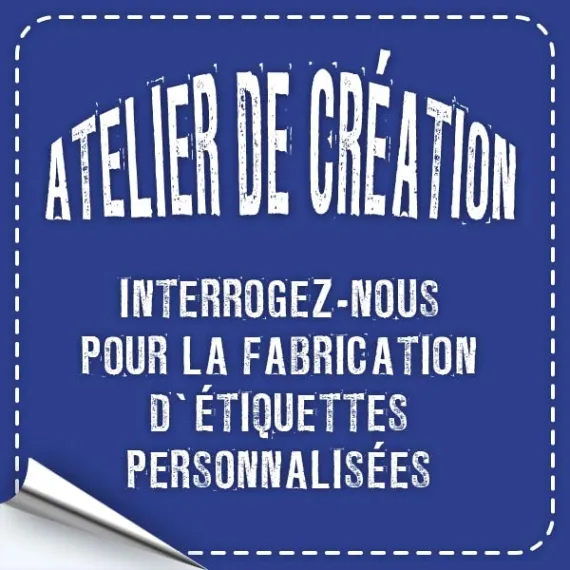 etal-shops.com - Etiquette personnalisée contact 5 roues, 12x8 cm, à pique, logo Ecolabel "Pêche durable"