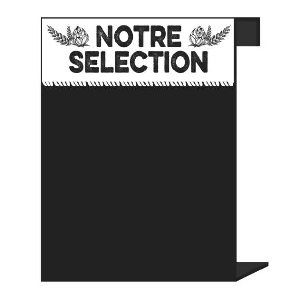 etal-shop.com - Lote de 3 caballetes de mostrador A5 Cerveza AKYLUX