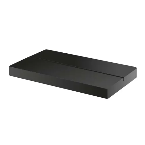 etal-shop.com - Lote de 3 bases rectangulares A5 de PVC expandido negro de 19 mm