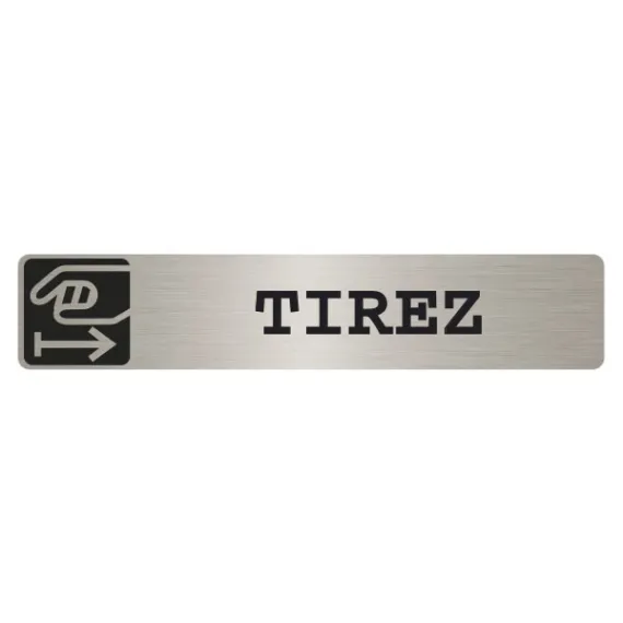 etal-shop.com - Pictograma adhesivo gris metalizado Tire