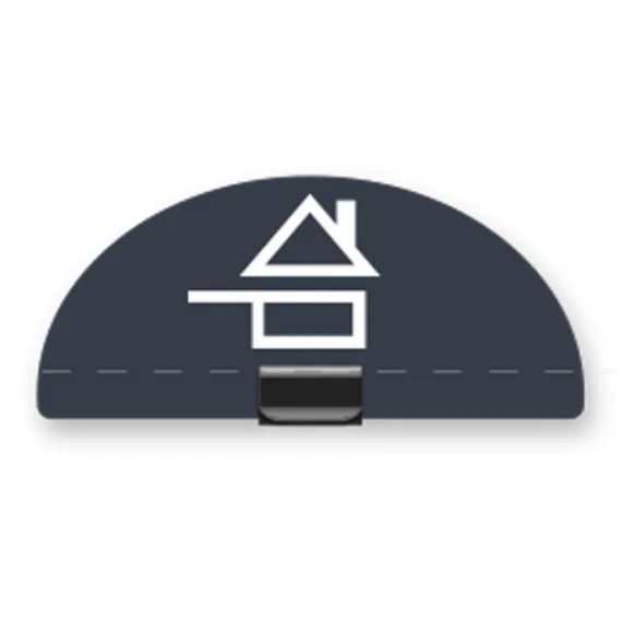 25 Half-moon shapes to clip  MADE HOME + 25 Grips