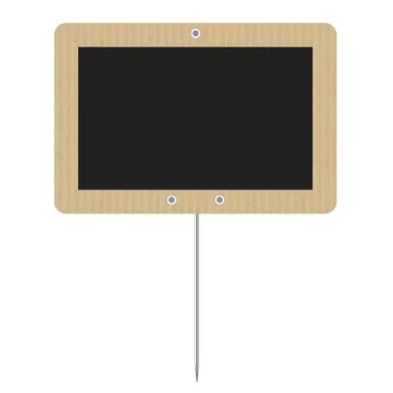 etal-shop.com - 10 etiquetas KRAFT 12x8 cm pala