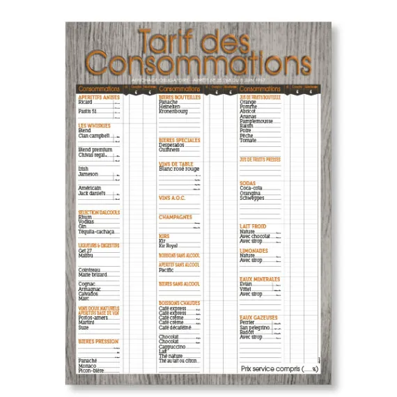 etal-shop.com - Tarif de consumo ISLANDIA 44x60 cm