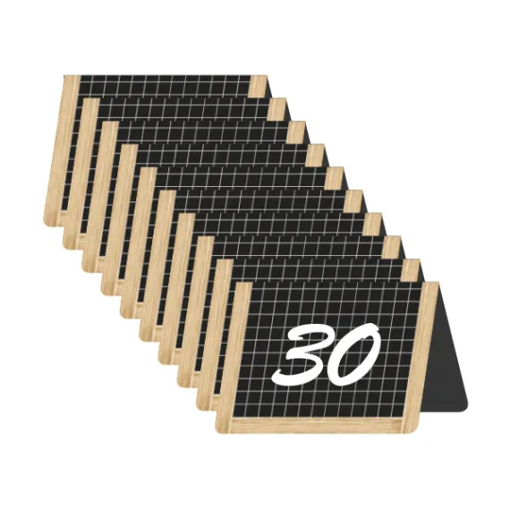 etal-shop.com - Lote de 10 caballetes de mesa De antaño numerados del 21 al 30