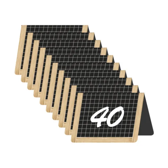 etal-shop.com - Lote de 10 caballetes de mesa De antaño numerados del 31 al 40