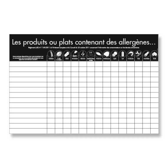 etal-shop.com - Cartel reglamentario sobre alérgenos 40x60 cm [CLONE]