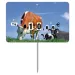 Flash label (protected windows) n°3 CATTLE with wheels and with spike (bag of 10 units), Color: Quadri, With Text: NO