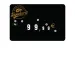 Flash labels (protected windows)  BUTCHERie Gold logo N°2 with wheels ( bag of 10 units), Color: Black, Price label holders: Without spike