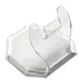 Transparent Tag holders with Octagonal Base, Color: Transparent, Product dimensions: Small size