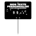Price tag Flashwith protected windows  N°2 black with Wheels and Spike, Color: Black, With Text: YES