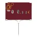 Rapid'Etiq Baker-Pastry Chef label (bag of 10), Color: Red, With Text: NO