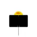 Black blank labels with yellow disc and spike, Color: Black, Shipping Google: FR::Standard:6.67 EUR, Product dimensions: 15x10 cm