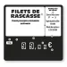 etal-shop.com - Etiqueta NEGRA 10x10,6 cm 9 ruedas sin pincho y con texto, Color: NEGRO, Envío Google: FR::Estándar:8,00 EUR, Ayuda: Sin pico
