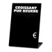Black display price Easels  5x7 cm with Text, Color: Black, With Text: YES, Shipping Google: FR::Standard:6.67 EUR